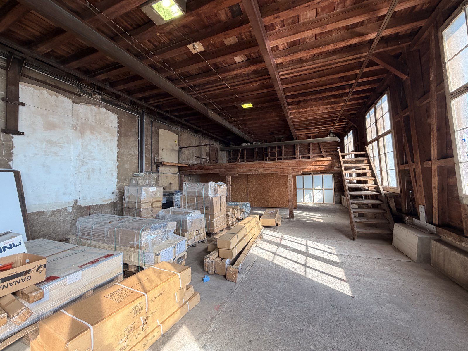 Hallendach in Holz