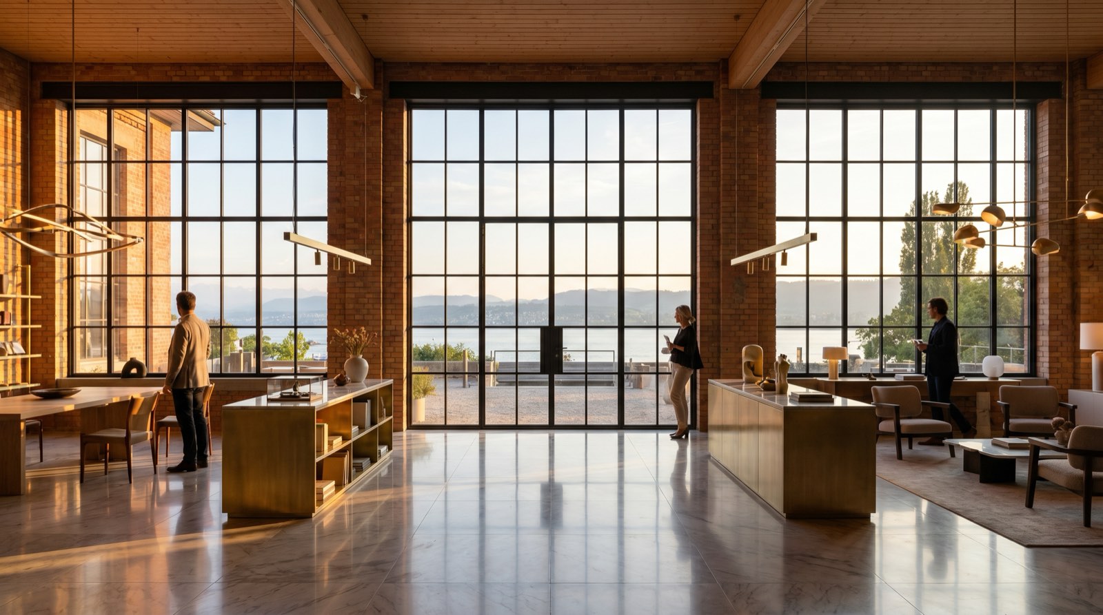 Showroom im Erdgeschoss